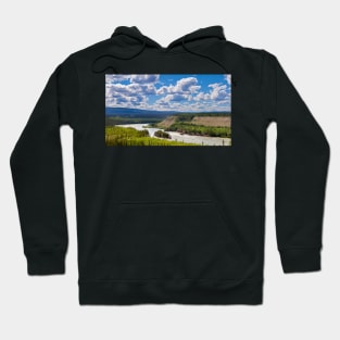 Five Finger Rapids landscape Yukon River Canada Hoodie